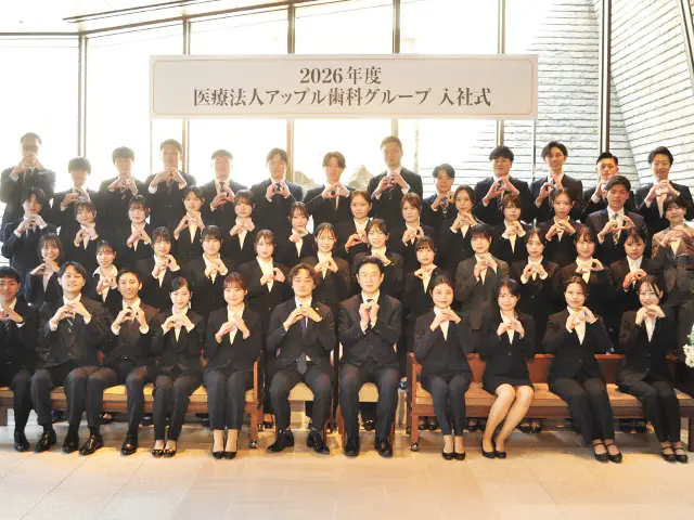 入社式のようす